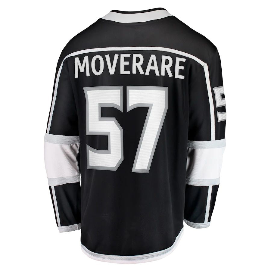 LA.Kings #57 Jacob Moverare Fanatics Branded Home Breakaway Player Jersey Black Stitched American Hockey Jerseys CROVYIE