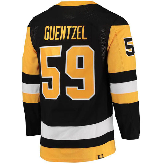 P.Penguins #59 Jake Guentzel Home Primegreen Authentic Pro Player Jersey Black Stitched American Hockey Jerseys CROVYIE