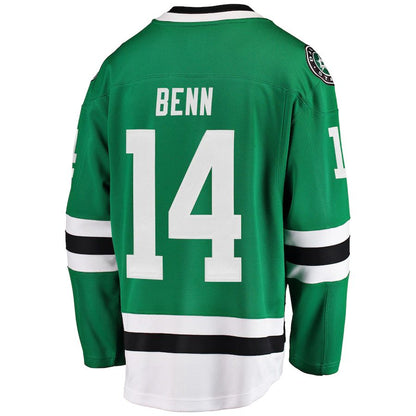 D.Stars #14 Jamie Benn Fanatics Branded Breakaway Player Jersey Green Stitched American Hockey Jerseys CROVYIE
