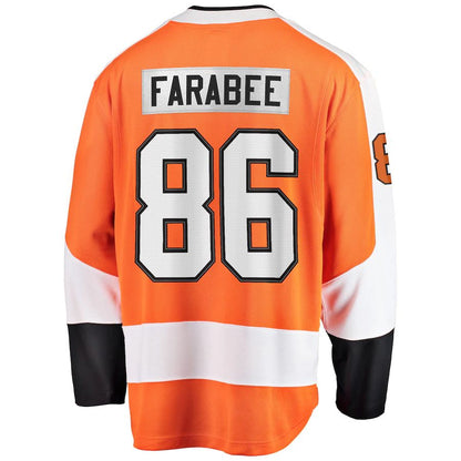 P.Flyers #86 Joel Farabee Fanatics Branded Home Team Breakaway Player Jersey Orange Stitched American Hockey Jerseys CROVYIE