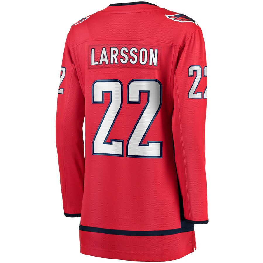 W.Capitals #22 Johan Larsson Fanatics Branded Home Breakaway Player Jersey  Red Stitched American Hockey Jerseys CROVYIE