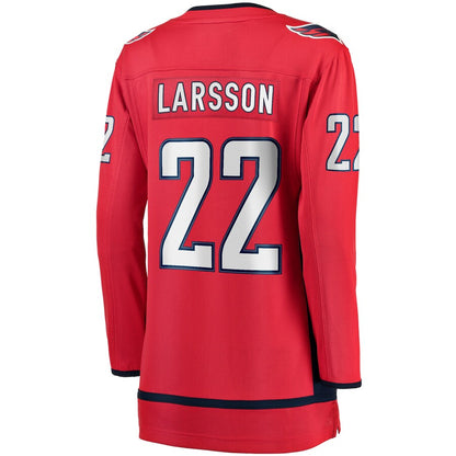 W.Capitals #22 Johan Larsson Fanatics Branded Home Breakaway Player Jersey  Red Stitched American Hockey Jerseys CROVYIE