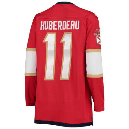 F.Panthers #11 Jonathan Huberdeau Fanatics Branded Home Premier Breakaway Player Jersey Red Stitched American Hockey Jerseys CROVYIE