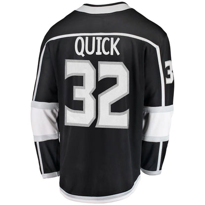 LA.Kings #32 Jonathan Quick Fanatics Branded Breakaway Player Jersey Black Stitched American Hockey Jerseys CROVYIE
