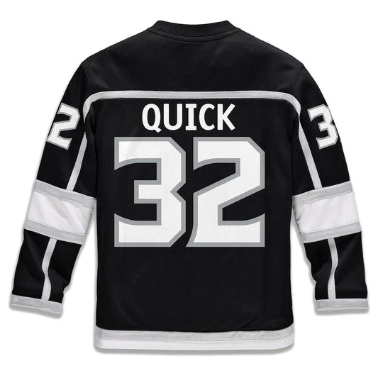 LA.Kings #32 Jonathan Quick Fanatics Branded Replica Player Jersey Black Stitched American Hockey Jerseys CROVYIE