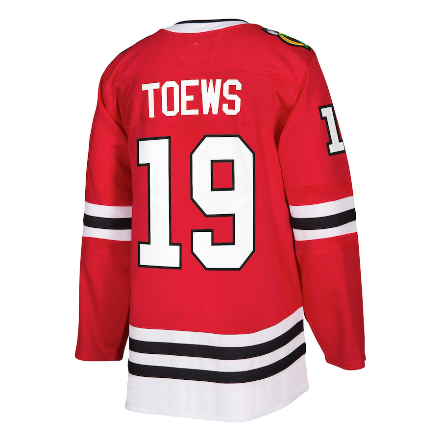 C.Blackhawks #19 Jonathan Toews Authentic Player Jersey Red Stitched American Hockey Jerseys CROVYIE