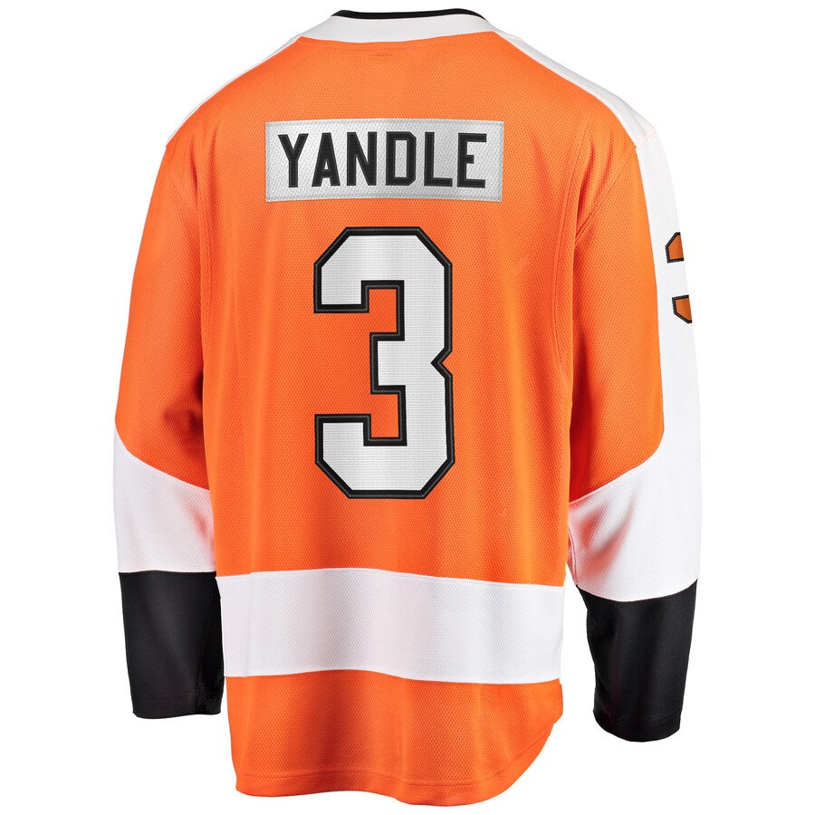 P.Flyers #3 Keith Yandle Fanatics Branded Home Breakaway Player Jersey Orange Stitched American Hockey Jerseys CROVYIE