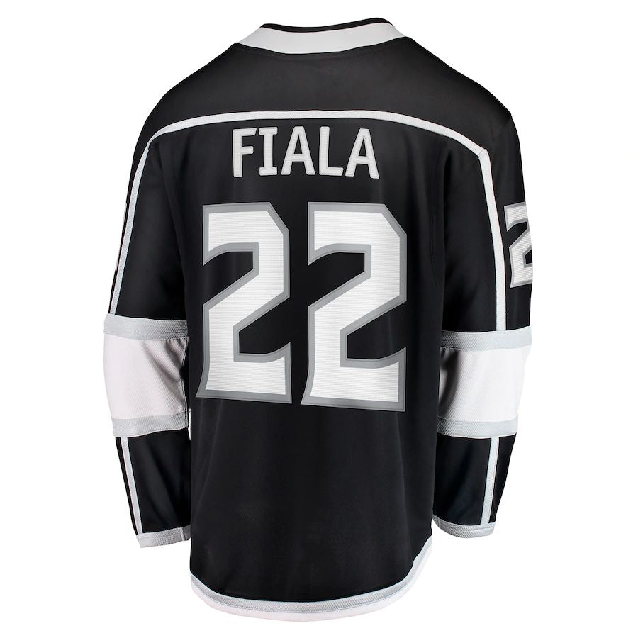 LA.Kings #22 Kevin Fiala Fanatics Branded Home Breakaway Player Jersey Black Stitched American Hockey Jerseys CROVYIE