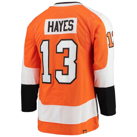 P.Flyers #13 Kevin Hayes Home Primegreen Authentic Pro Player Jersey Orange Stitched American Hockey Jerseys CROVYIE