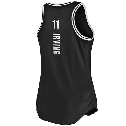 B.Nets #11 Kyrie Irving Fanatics Branded Fast Break Tank Jersey Black  Icon Edition Stitched American Basketball Jersey