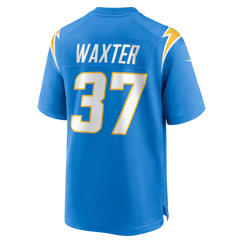 LA.Chargers #37 Isas Waxter Powder Blue Team Game Stitched American Football Jerseys