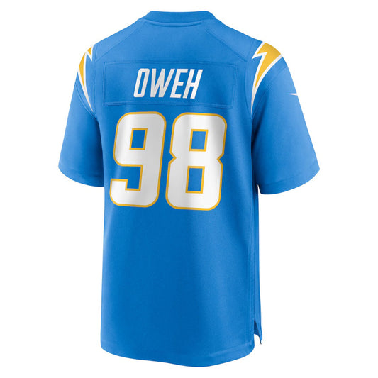 LA.Chargers #98 Odafe Oweh Powder Blue Team Game Stitched American Football Jerseys