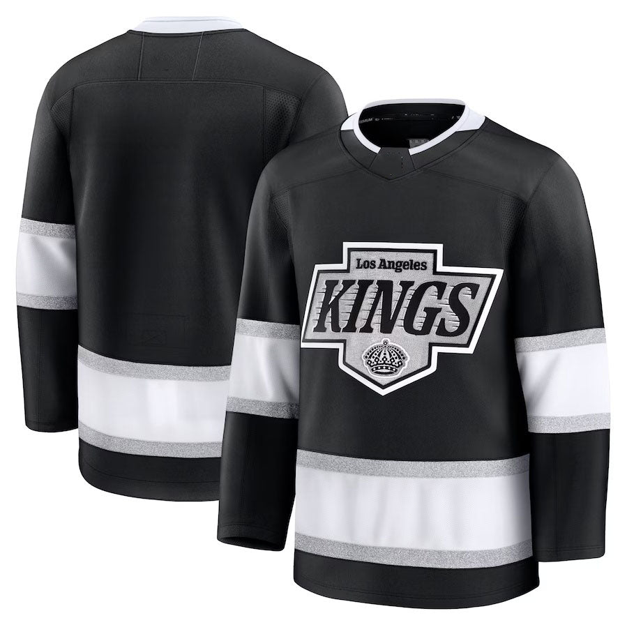 LA.Kings Fanatics Home Premium Jersey - Black Stitched American Hockey Jerseys CROVYIE