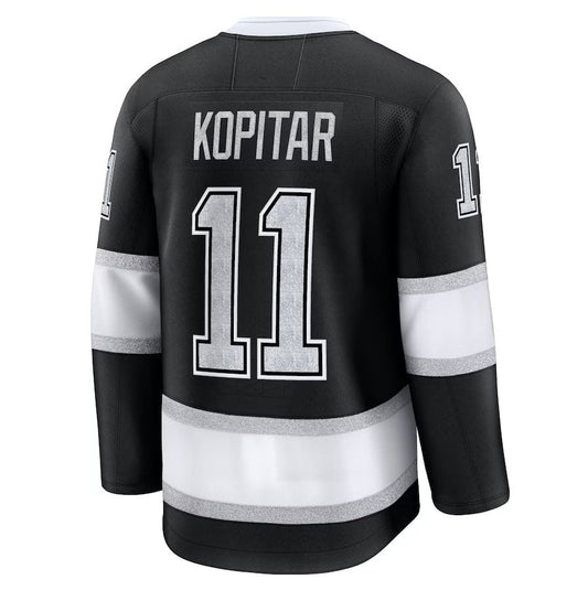 LA.Kings #11 Anze Kopitar Fanatics Home Premium Jersey - Black Stitched American Hockey Jerseys CROVYIE