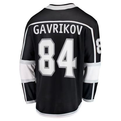 LA.Kings #84 Vladislav Gavrikov Fanatics Home Breakaway Jersey - Black Stitched American Hockey Jerseys CROVYIE