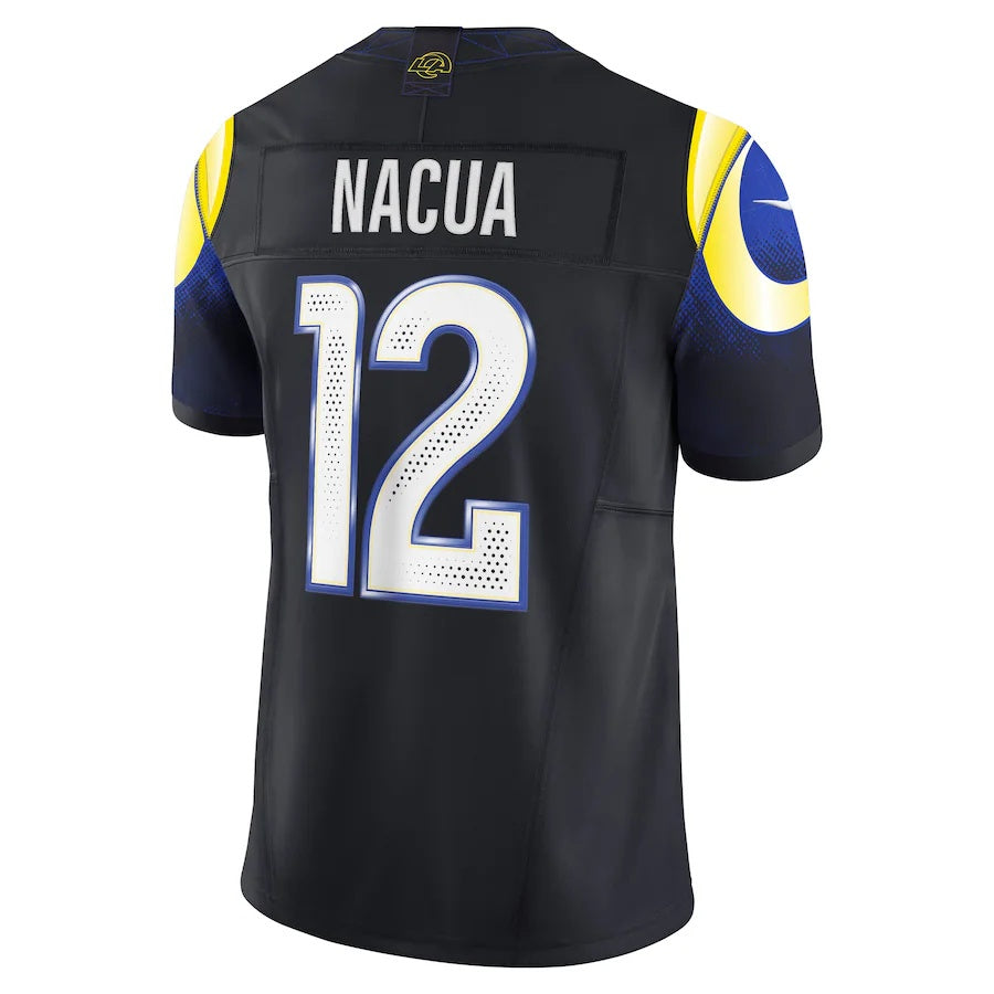 LA.Rams #12 Puka Nacua 2025 Rivalries Collection Limited Jersey-FAM - Midnight Blue Stitched American Football Jersey-FAM