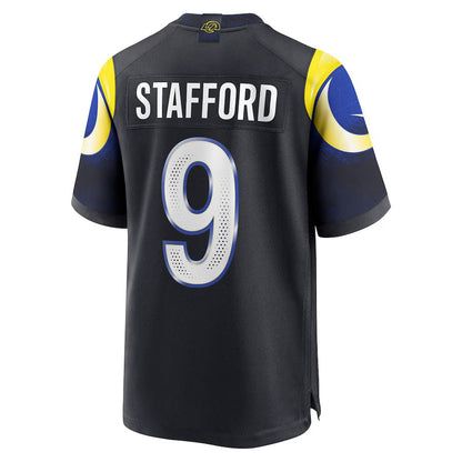 LA.Rams #9 Matthew Stafford 2025 Rivalries Collection Game Jersey-FAM - Midnight Blue Stitched American Football Jersey-FAM