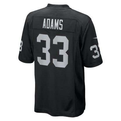 LV.Raiders #33 Jamal Adams Black Team Game American Football Jerseys