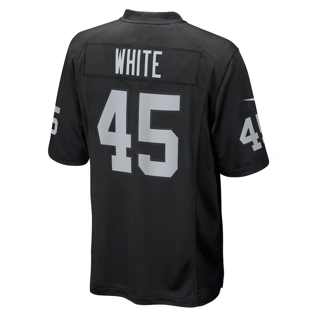 LV.Raiders #45 Devin White Black Team Game American Football Jerseys