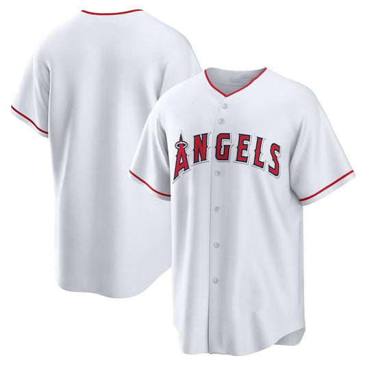 Los Angeles Angels Home Replica Team Jersey - White Stitched Baseball Jersey
