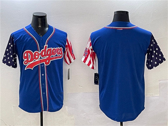 Los Angeles Dodgers Blank Royal Limited Stitched Baseball Jersey