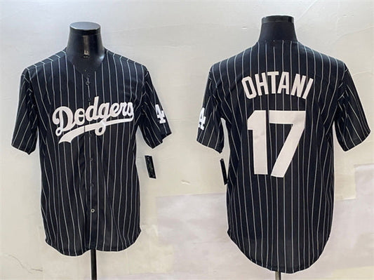 Los Angeles Dodgers #17 Shohei Ohtani Black Cool Base Stitched Baseball Jersey