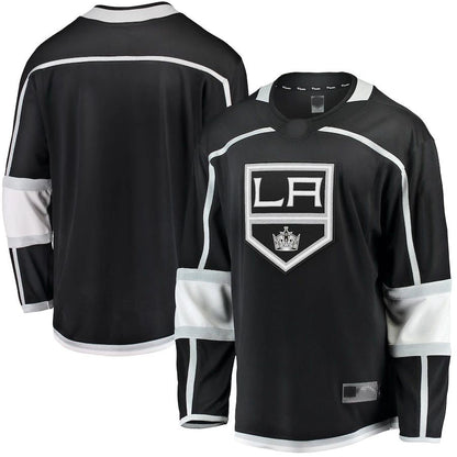 LA.Kings Fanatics Branded 2020-21 Home Breakaway Jersey Black Stitched American Hockey Jerseys CROVYIE