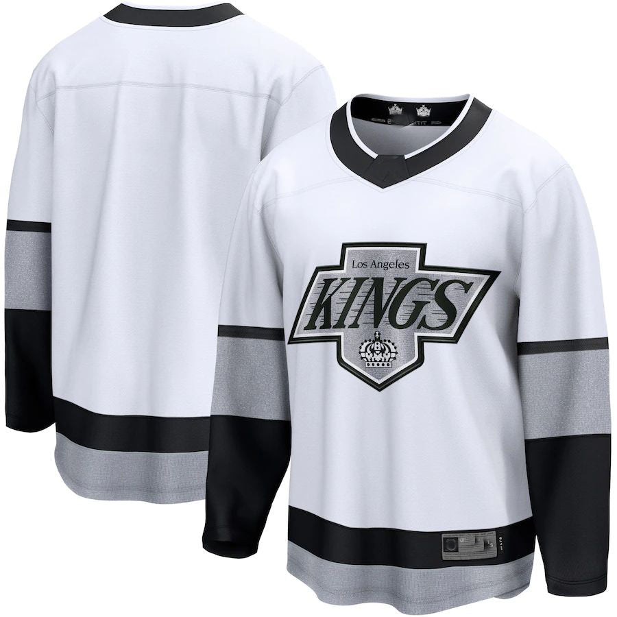 LA.Kings  Fanatics Branded Alternate Premier Breakaway Team Jersey White Stitched American Hockey Jerseys CROVYIE
