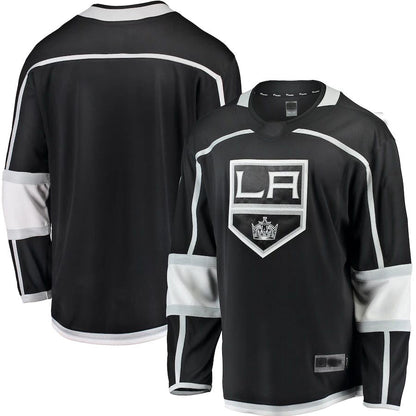 LA.Kings Fanatics Branded Breakaway Home Jersey Black Stitched American Hockey Jerseys CROVYIE