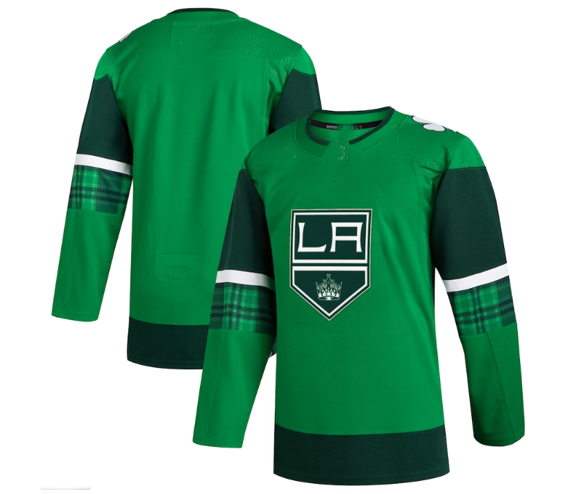 LA.Kings 2023 St. Patrick's Day Primegreen Authentic Jersey - Kelly Green Stitched American Hockey Jerseys CROVYIE