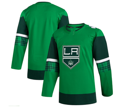 LA.Kings 2023 St. Patrick's Day Primegreen Authentic Jersey - Kelly Green Stitched American Hockey Jerseys CROVYIE