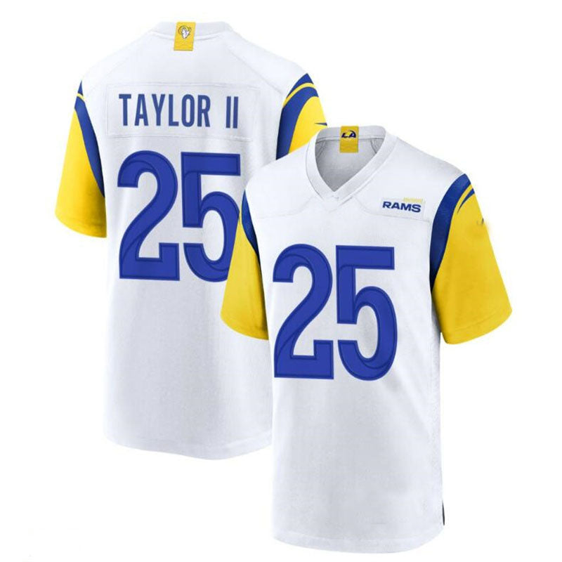 LA,Rams #25 Jason Taylor Alternate Jersey - White Stitched American Football Jersey