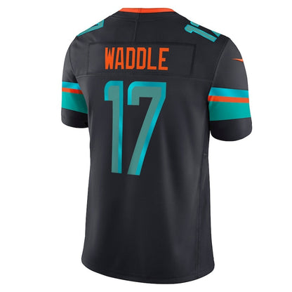 M.Dolphins #17 Jaylen Waddle 2025 Rivalries Collection Limited Jersey-FAM - Pitch Blue Stitched American Football Jersey-FAM