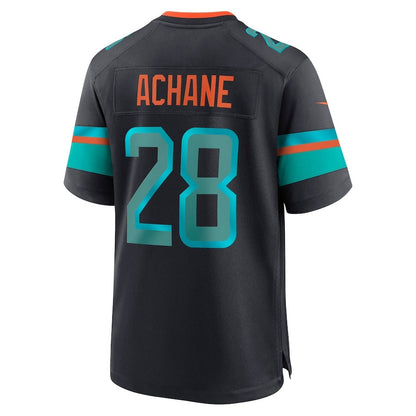 M.Dolphins #28 De¡¯Von Achane 2025 Rivalries Collection Game Jersey-FAM - Pitch Blue Stitched American Football Jersey-FAM