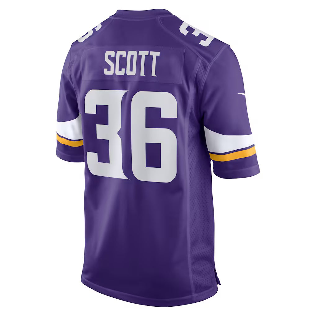 MN.Vikings #36 Zavier Scott Purple Team Game Stitched American Football Jerseys