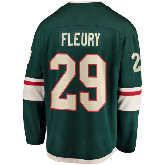 M.Wild #29 Marc-Andre Fleury Fanatics Branded Home Breakaway Player Jersey Green Stitched American Hockey Jerseys CROVYIE