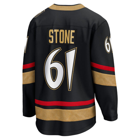 V.Golden Knights #61 Mark Stone Fanatics Branded Special Edition 2.0 Breakaway Player Jersey Black Alternate Jersey Hockey Jerseys CROVYIE
