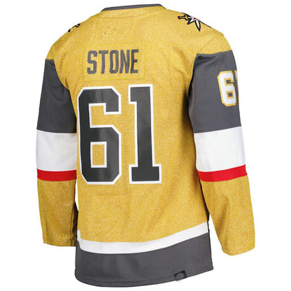 V.Golden Knights #61 Mark Stone Captain Patch Primegreen Authentic Pro Alternate Player Jersey Gold Alternate Jersey Hockey Jerseys CROVYIE