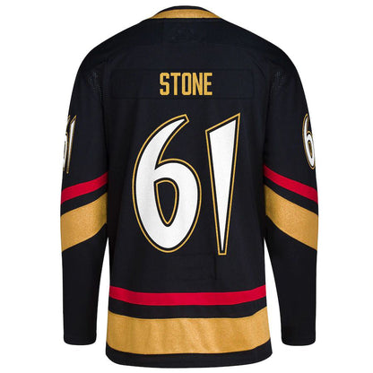 V.Golden Knights #61 Mark Stone Reverse Retro 2.0 Authentic Player Jersey Black Alternate Jersey Hockey Jerseys CROVYIE