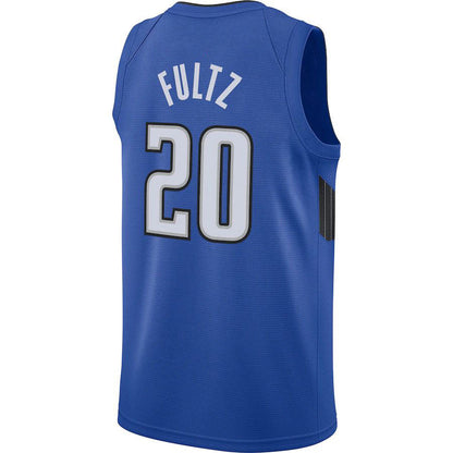 O.Magic #20 Markelle Fultz Jordan Brand 2020-21 Swingman Jersey Statement Edition Royal Stitched American Basketball Jersey