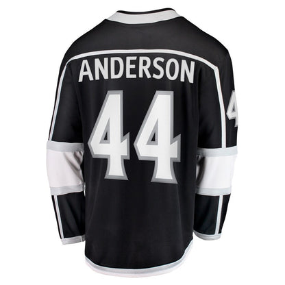 LA.Kings #44 Mikey Anderson Fanatics Branded Home Breakaway Player Jersey Black Stitched American Hockey Jerseys CROVYIE
