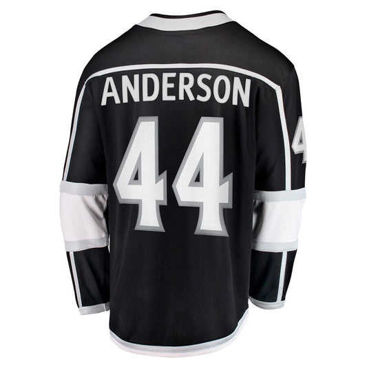 LA.Kings #44 Mikey Anderson Fanatics Branded Home Breakaway Player Jersey Black Stitched American Hockey Jerseys CROVYIE