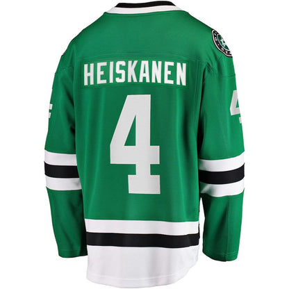 D.Stars #4 Miro Heiskanen Fanatics Branded Team Color Breakaway Player Jersey Kelly Green Stitched American Hockey Jerseys CROVYIE