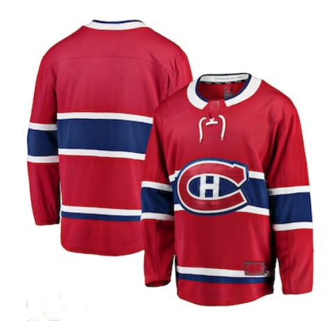 M.Canadiens Fanatics Branded Breakaway Home Jersey Red Stitched American Hockey Jerseys CROVYIE