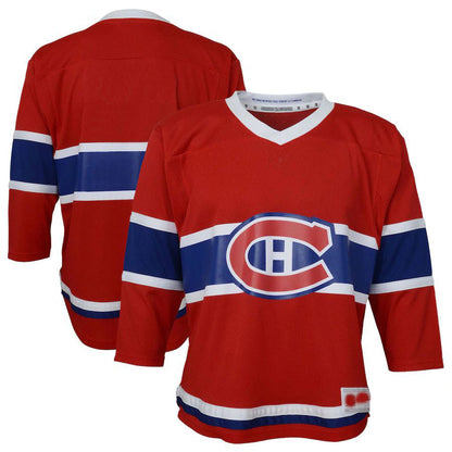 M.Canadiens Toddler Home Replica Jersey Red Stitched American Hockey Jerseys CROVYIE