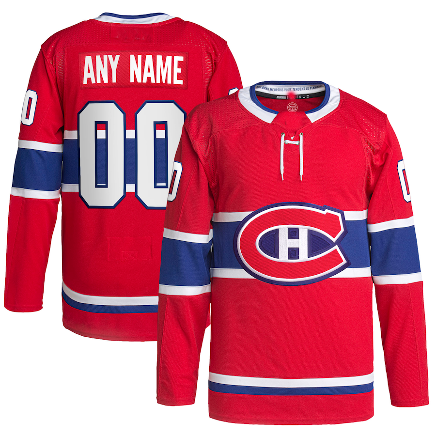 Custom M.Canadiens Home Primegreen Authentic Pro Jersey Red Stitched American Hockey Jerseys CROVYIE