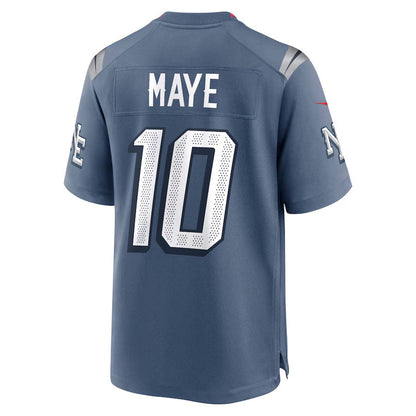 NE.Patriots #10 Drake Maye 2025 Rivalries Collection Game Jersey-FAM - Storm Blue Stitched American Football Jersey-FAM