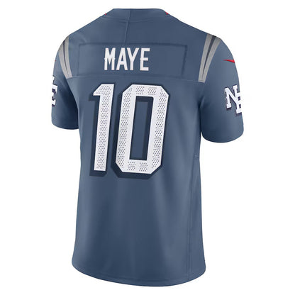 NE.Patriots #10 Drake Maye 2025 Rivalries Collection Limited Jersey-FAM - Storm Blue Stitched American Football Jersey-FAM