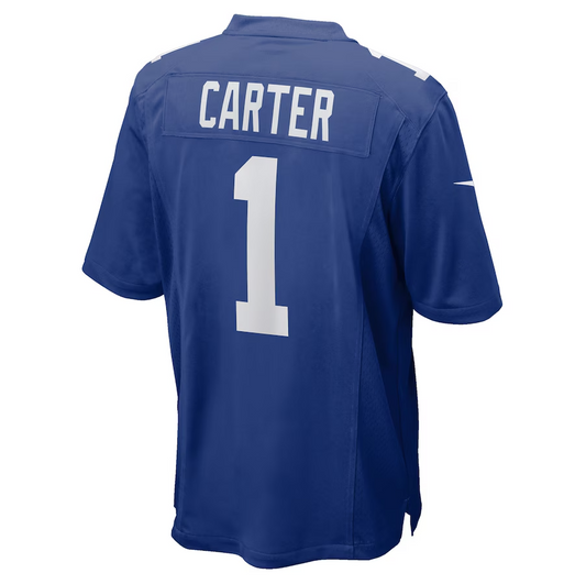 NY.Giants #1 Abdul Carter Royal 2025 Draft First Round Pick Game Stitched American Football Jerseys
