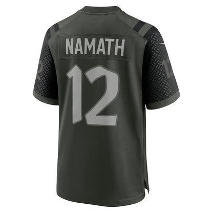 NY.Jets #12 Joe Namath 2025 Rivalries Collection Retired Player Game Jersey-FAM - Gotham Green Stitched American Football Jersey-FAM